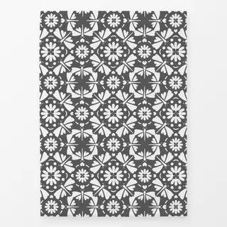 Geschirrtücher Blockprint Muster - antrazit