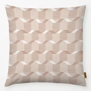 Kissen Midcentury Retro Checks Greige