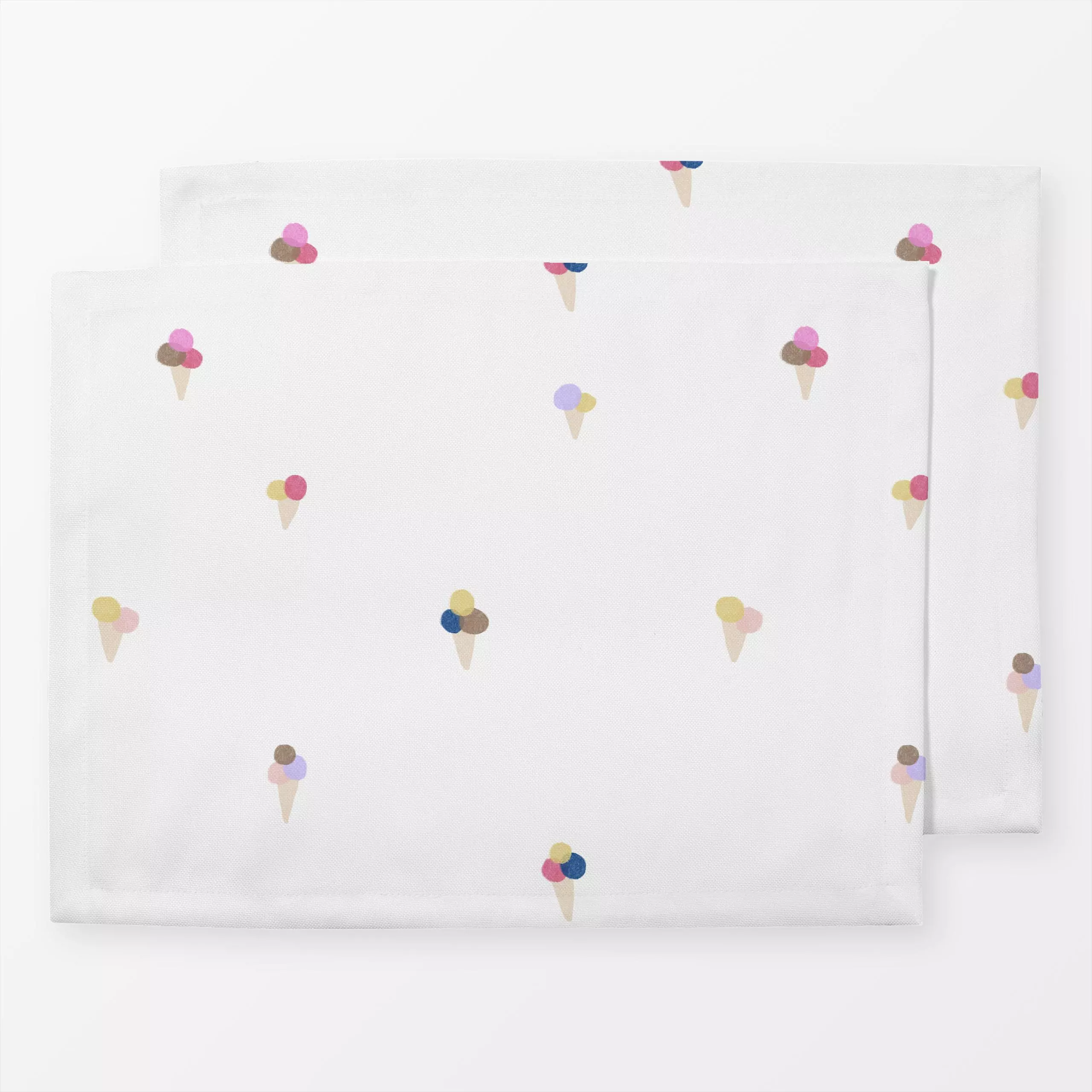 Tischset Es gibt Eis - Sommer, Küche, Essen & Trinken - von „Jana Driver"; Eis, Sommer, bunt, Eiscreme, Ferien