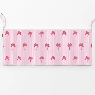 Bankauflage pink palms on stripes