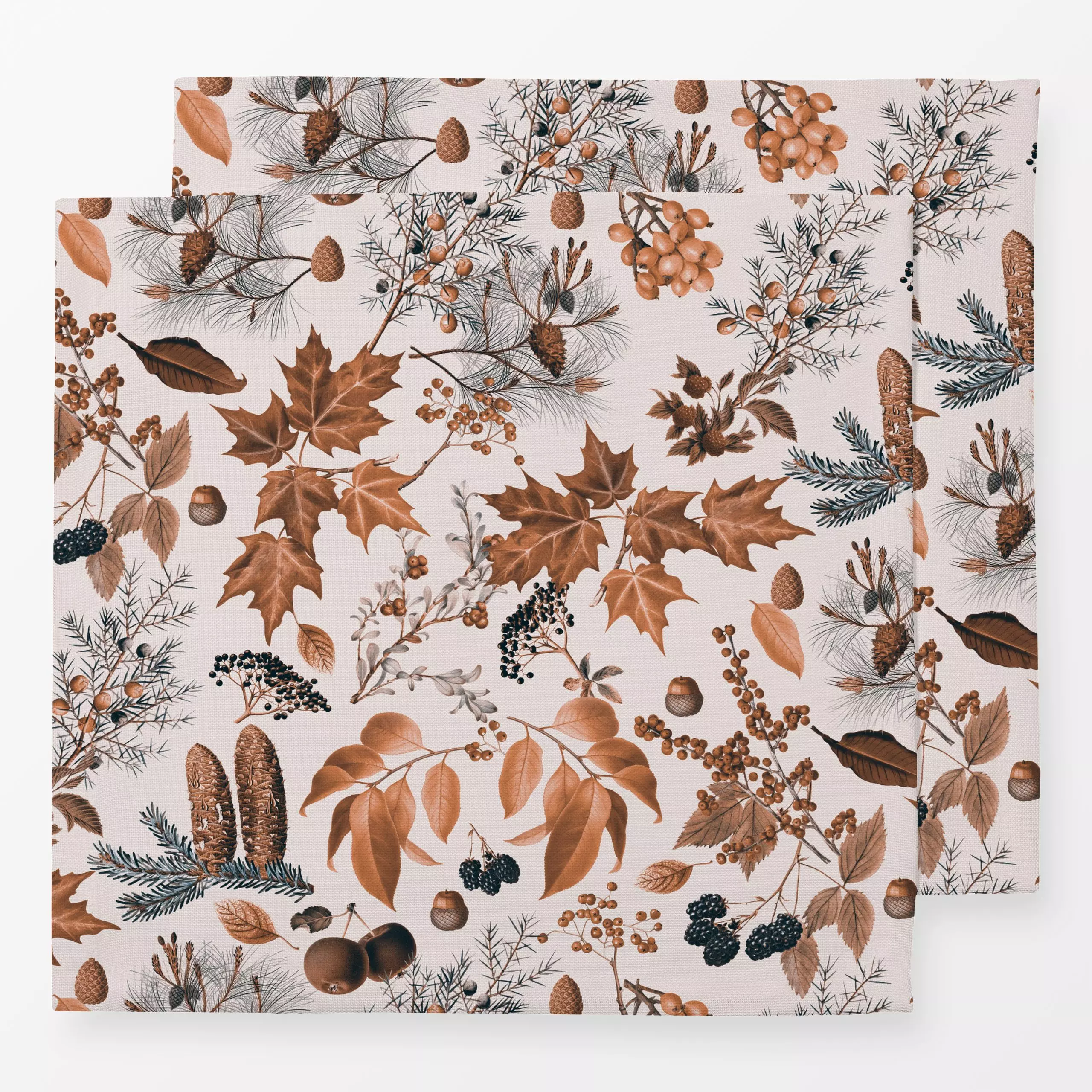 Servietten Goldener Herbst 2 - Herbst, Pflanzen & Botanik - von „Andrea Haase"; Natur, Wald, vintage, Herbst, braun, herbstl...