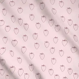 Meterware Picnic Erdbeere Rosa