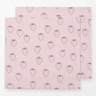 Servietten Picnic Erdbeere Rosa