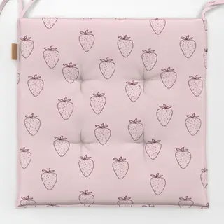 Sitzkissen Picnic Erdbeere Rosa