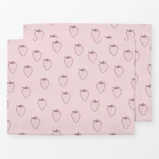 Tischset Picnic Erdbeere Rosa