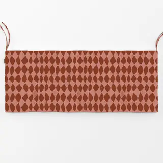 Bankauflage Happy Karo Rot