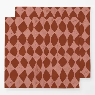 Servietten Happy Karo Rot