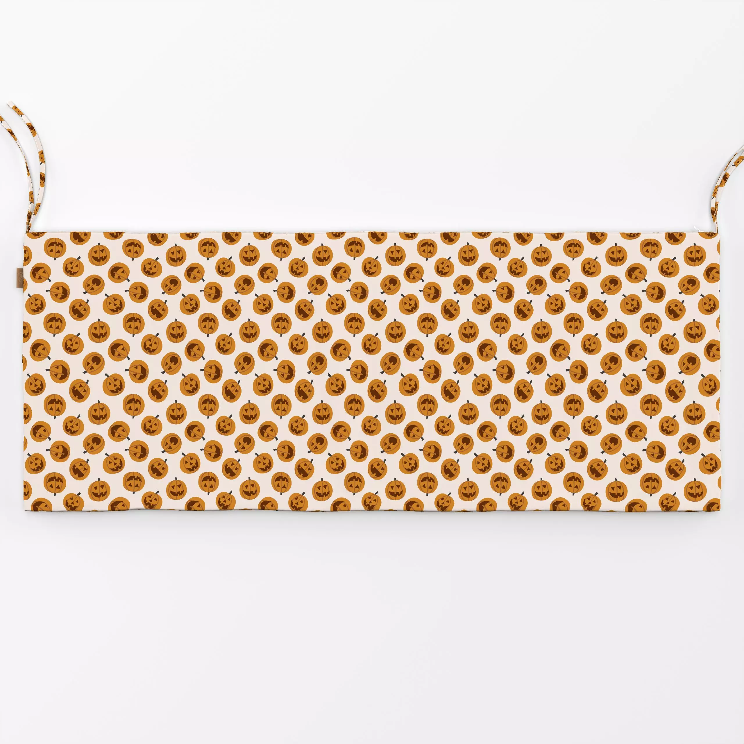 Bankauflage Pumpkin Polkadot beige - Herbst, Symbole & Muster - von „Kathrin Woo"; Muster, Punkte, verspielt, Dots, Herbstde...