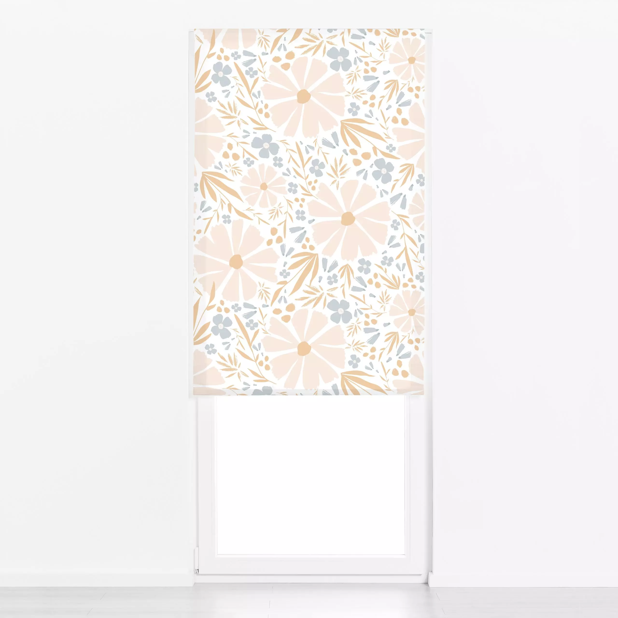 Raffrollo Neutrale Margerite - Blumen & Florales, Pflanzen & Botanik - von „Sara Maria“; rosa, Wildblumen, Sommerblumen, rom...