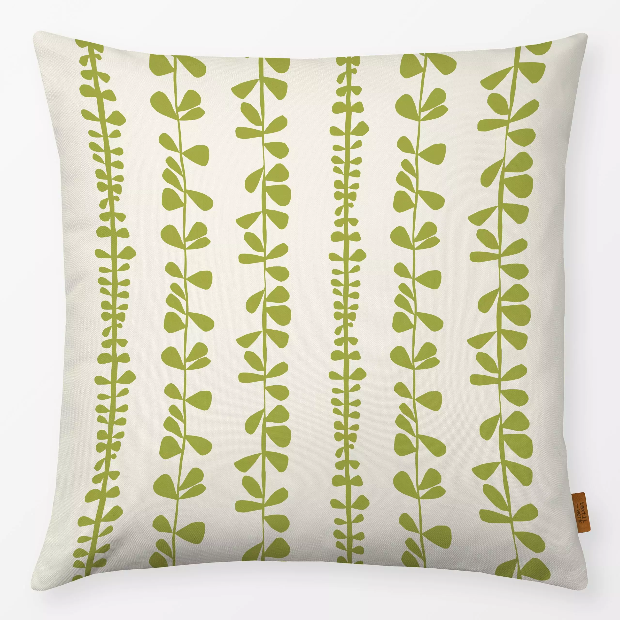 Kissen Zweige - Frühling, Pflanzen & Botanik - von „Julia Schumacher"; Blatt, Ostern, Scherenschnitt, Ranken, leaflover, jul...