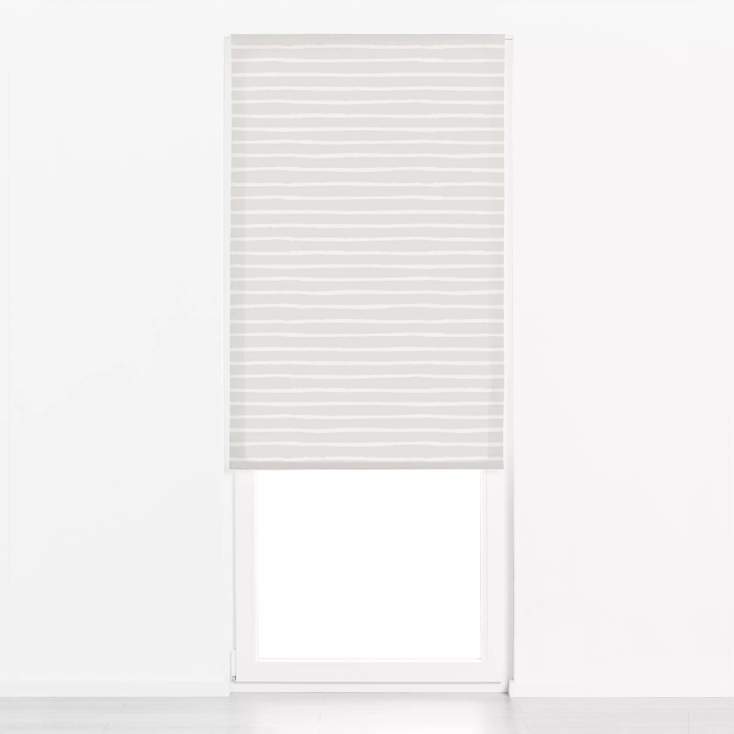 Raffrollo Stripes Streifen beige - Symbole & Muster - von „Kathrin Woo"; Muster, Streifen, beige, modern, Herbst, pattern, s...