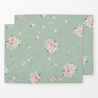 Tischset Kirsch Blüten Traum grün