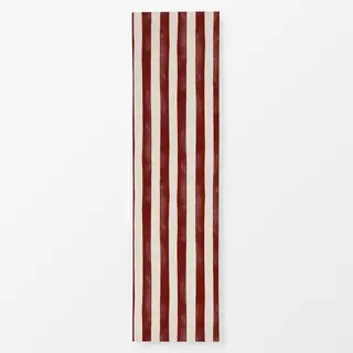 Tischläufer Watercolor Stripes rot