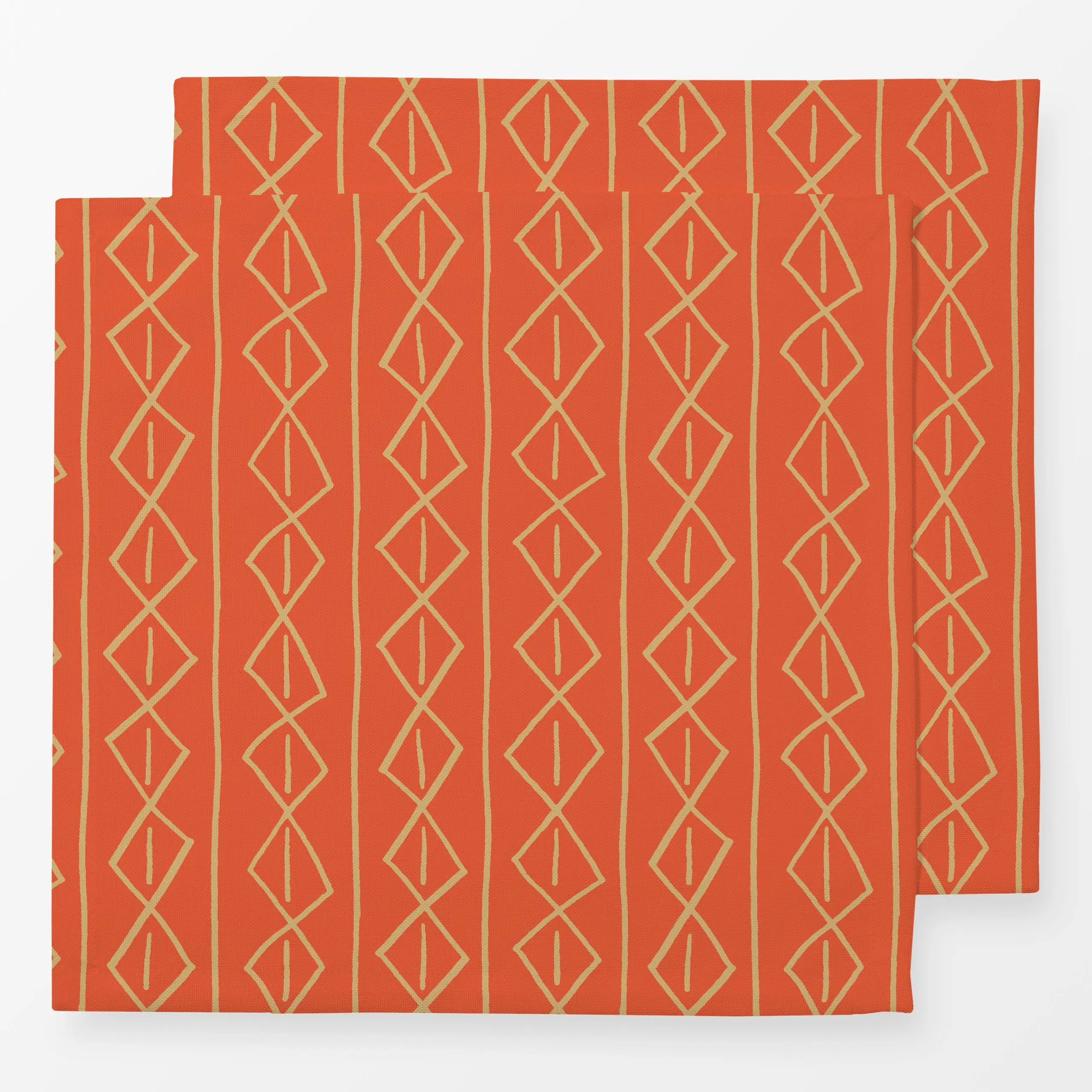 Servietten Mountain Diamonds - Sommer, Symbole & Muster - von „Julia Schumacher"; boho, Streifen, Sommer, rauten, Rautenmust...