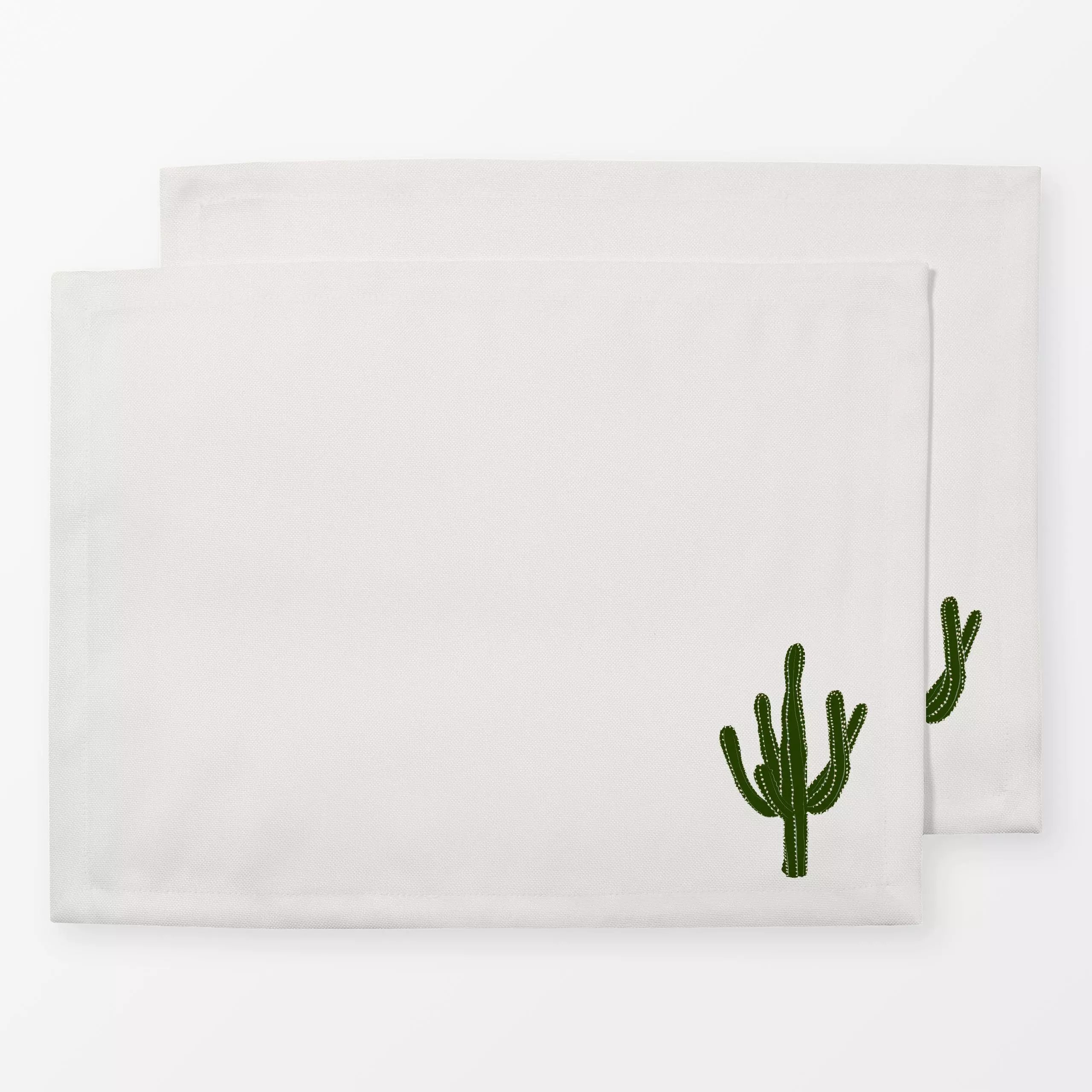 Tischset Kaktus Beige - Sommer, Pflanzen & Botanik - von „Sophie Augustin Illustration"; Pflanzen, Kaktus, Sommer, mediterra...