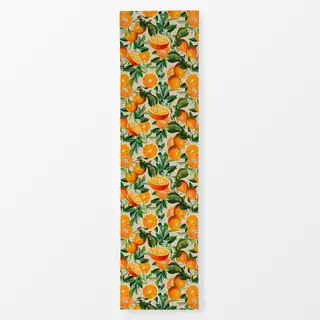 Tischläufer Orangen Sommer beige