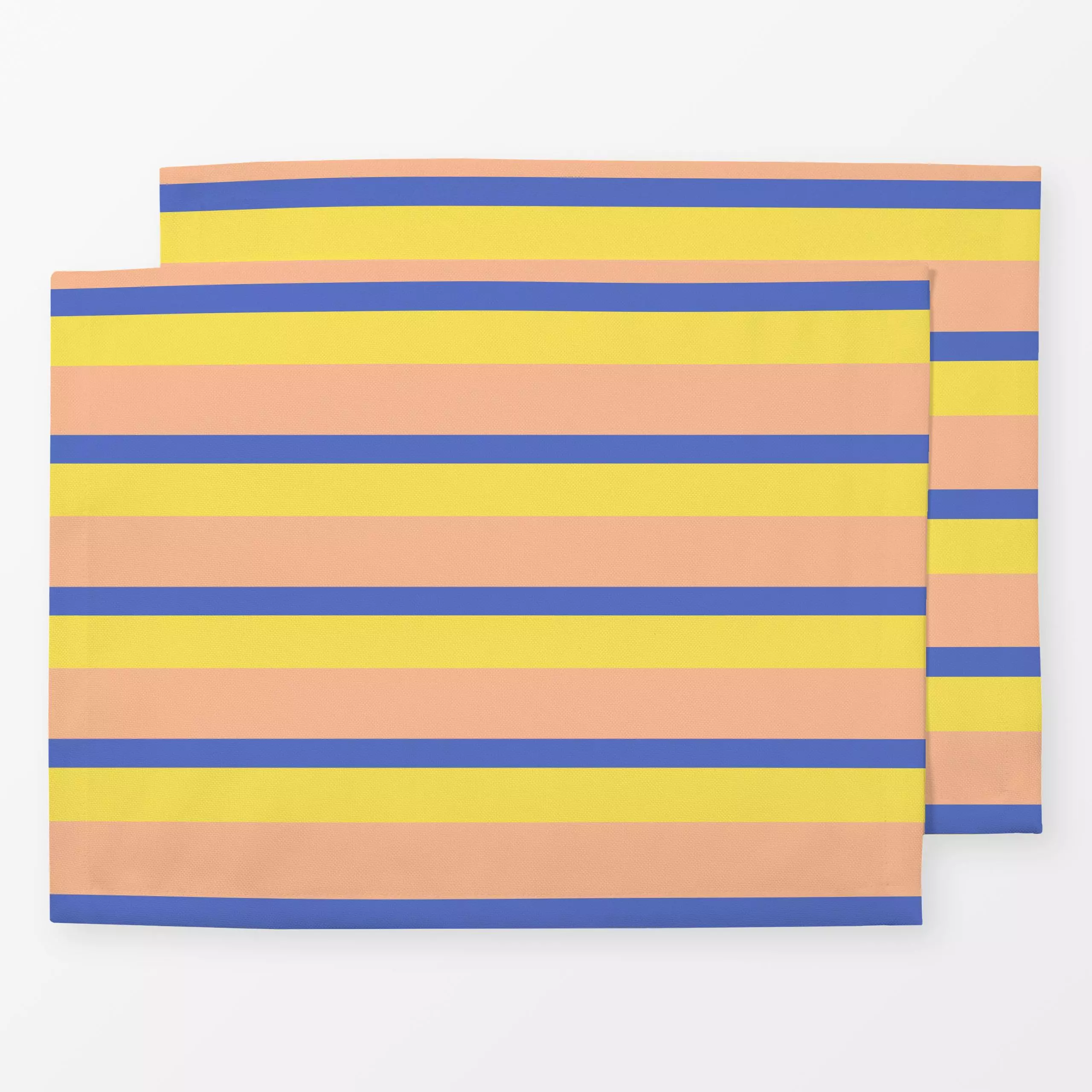 Tischset Stripes to Smile - Sommer, Symbole & Muster - von „Jana Moßmann"; Streifen, summer, Beach, stripes, gestreift, smil...