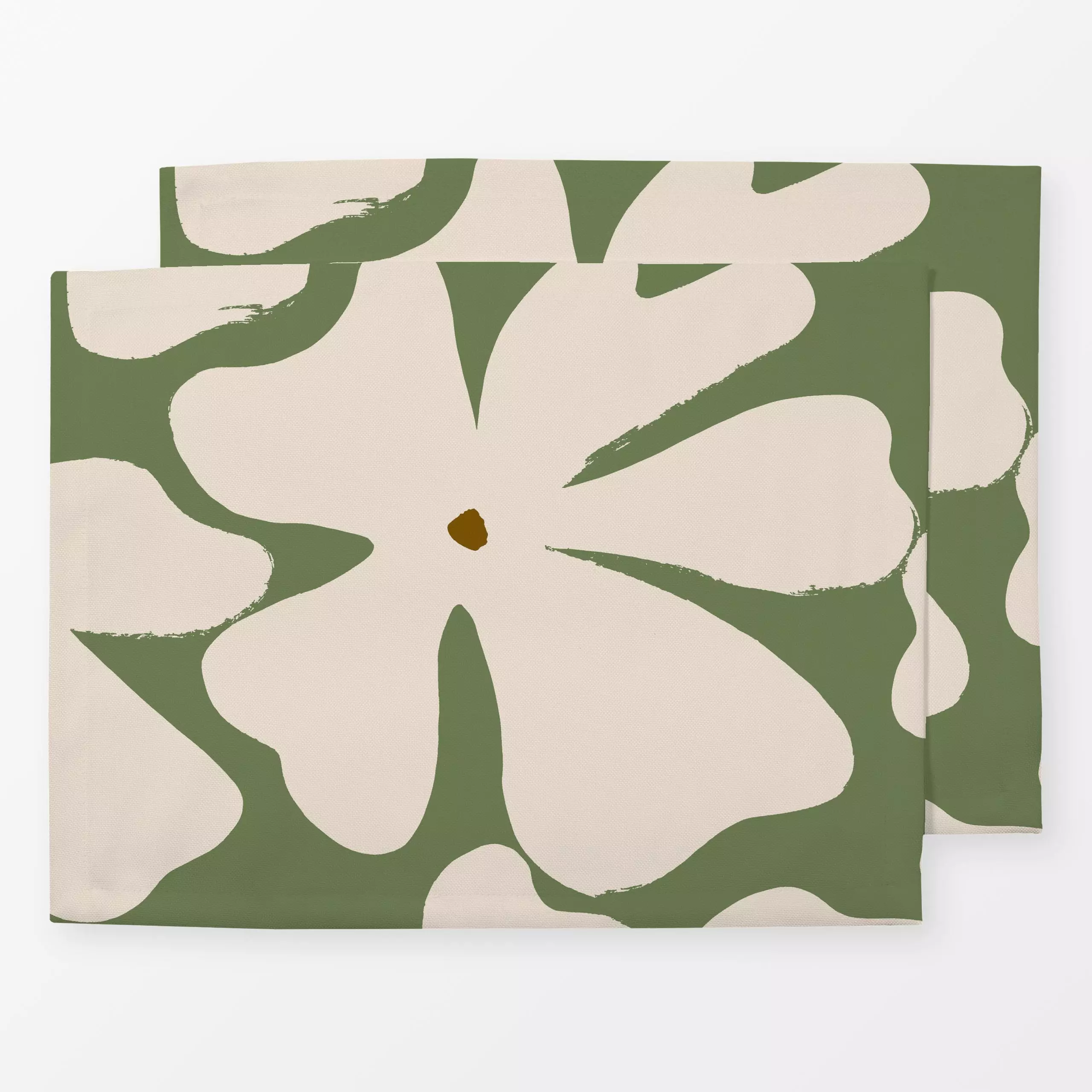 Tischset Flores prado - Blumen & Florales, Sommer - von „Julia Schumacher"; minimal, Blumen, Garten, Sommerblumen, floral, o...