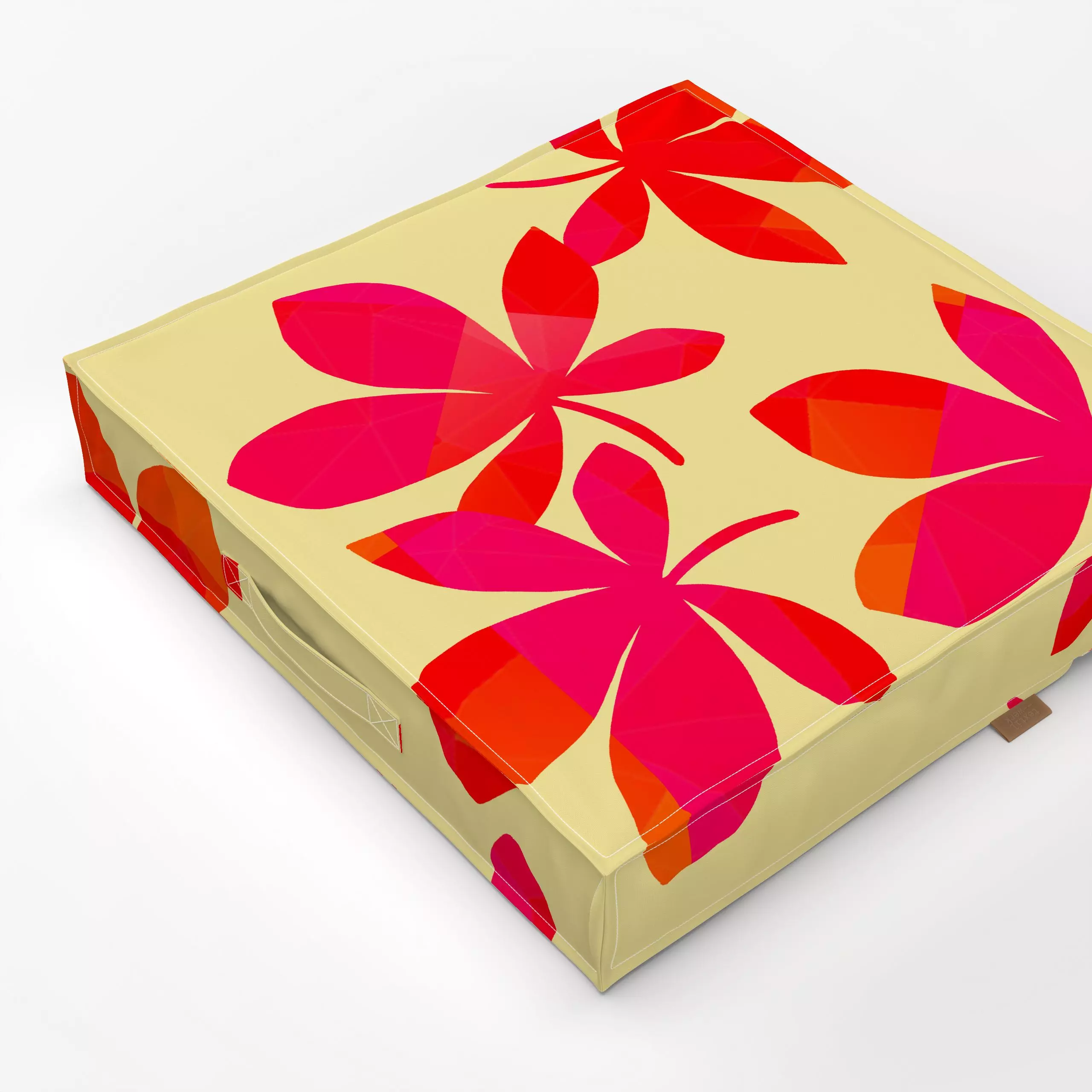 Bodenkissen Herbststimmung - Blumen & Florales, Herbst - von „Julia Reyelt"; minimal, Blatt, Blätter, Farbig, herbstlich, fa...