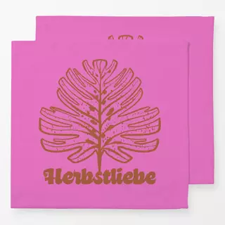 Servietten Herbstliebe Pink