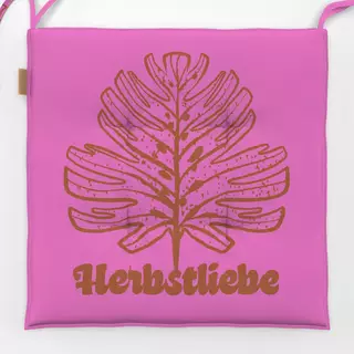 Sitzkissen Herbstliebe Pink