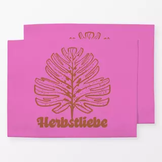 Tischset Herbstliebe Pink