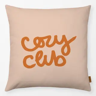 Kissen Cozy Club Typografie