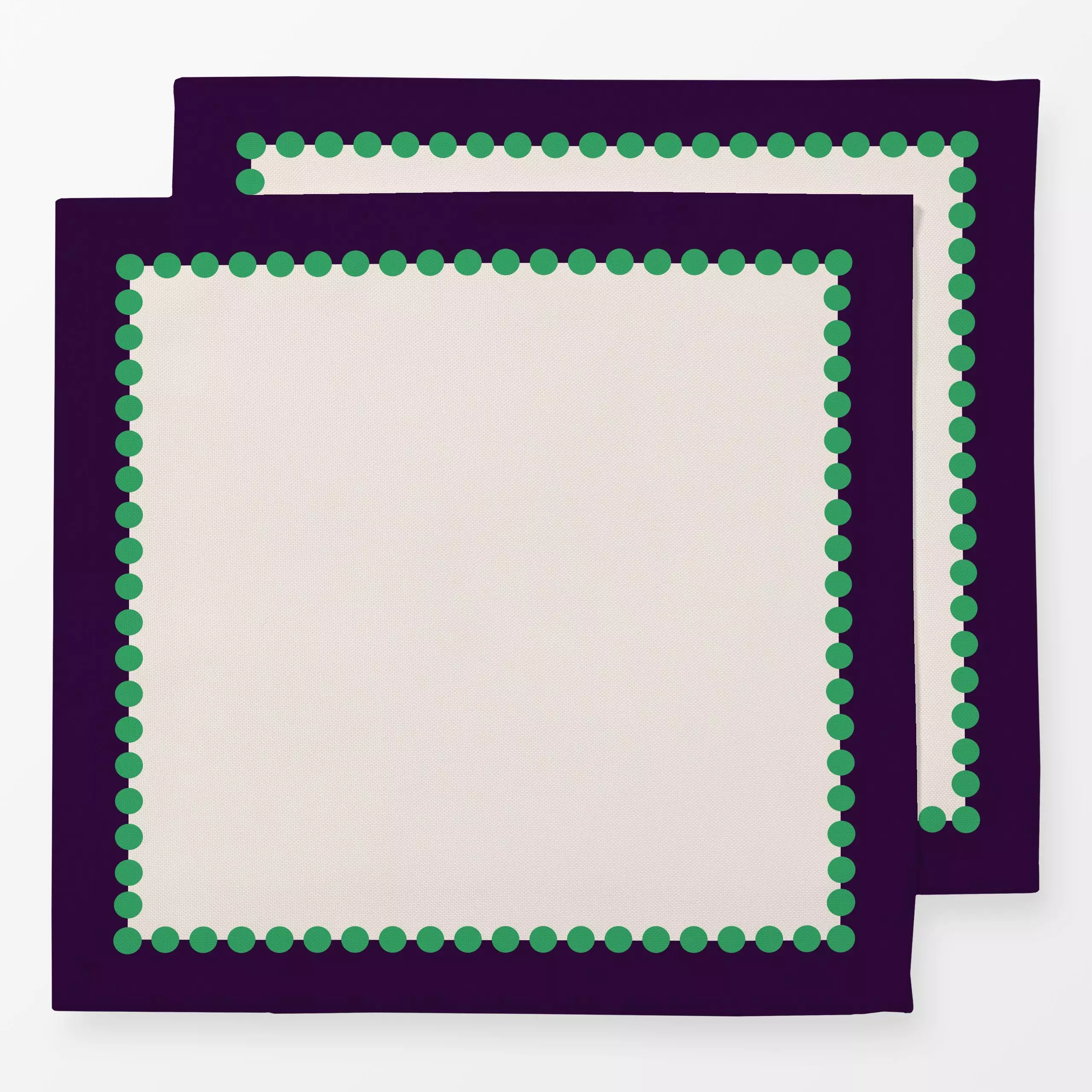 Servietten Punkte Lila Grün - Symbole & Muster - von „Sophie Augustin Illustration"; Muster, Punkte, grafisch, colorblocking...