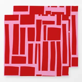 Servietten Beerenrot Color Blocks