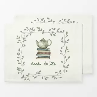 Tischset Bücher & Tee Book Tea