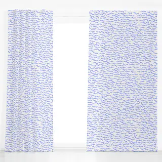 Dekovorhang Eisspuren Creme