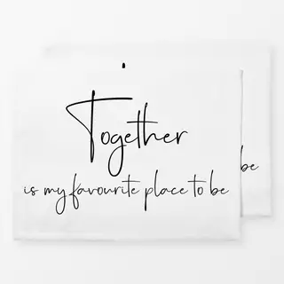 Tischset Together Quote