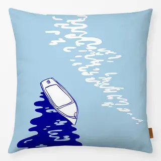 Kissen Boat On Glimmering Sea