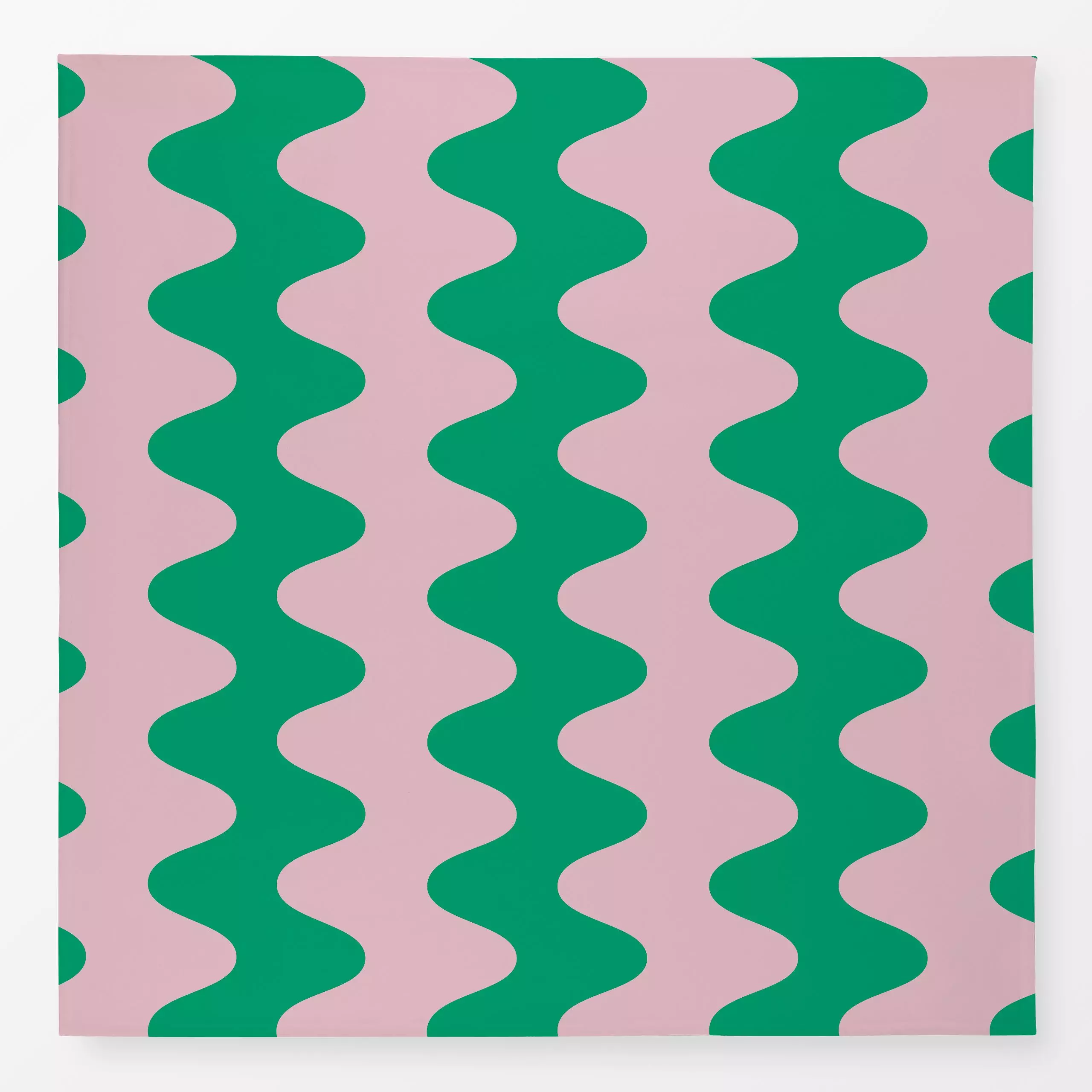 Tischdecke Fun Wave green - Symbole & Muster - von „Julia Schumacher"; wellen, fun, gross, vertikal, 70er, wellenmuster, kna...
