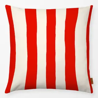 Kissen Santorini Red & White Stripes