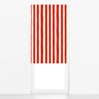 Raffrollo Santorini Red & White Stripes