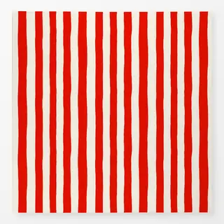 Tischdecke Santorini Red & White Stripes