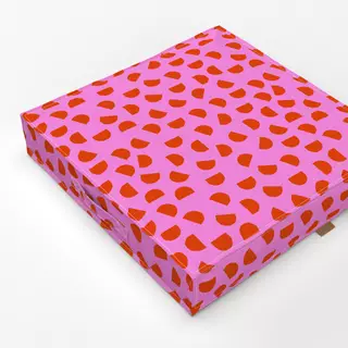 Bodenkissen Bright Christmas red + pink