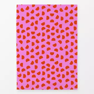 Geschirrtuch Bright Christmas red + pink
