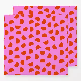Servietten Bright Christmas red + pink