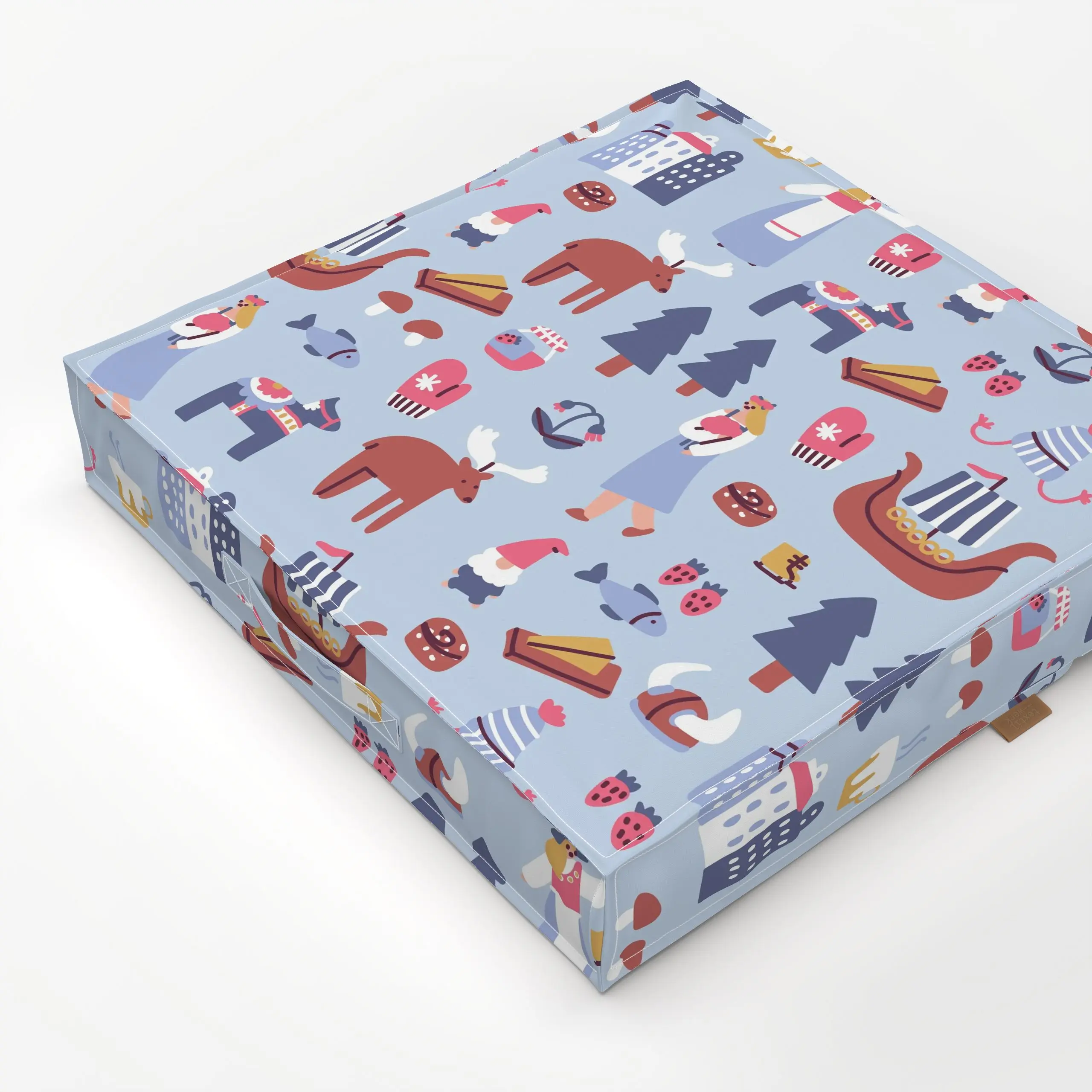 Bodenkissen Swedish Culture - Städte & Länder - von „Sara Maese"; Städte, Nordic, scandinavisch, country, schiff, culture, k...