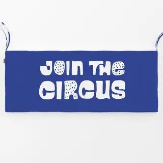Bankauflage Join the circus dunkelblau