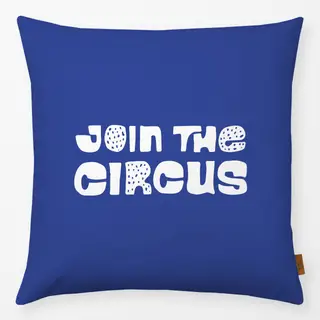 Kissen Join the circus dunkelblau