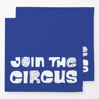 Servietten Join the circus dunkelblau