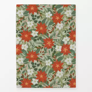 Geschirrtücher Weihnachtsblumen Grün