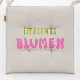 Sitzkissen Lieblings Blumen