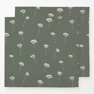 Servietten Wilde Möhre Grün Dunkel