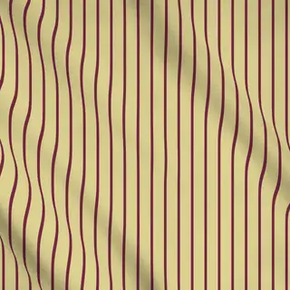 Meterware Mahagony Grün Nadelstreifen