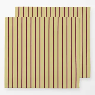 Servietten Mahagony Grün Nadelstreifen