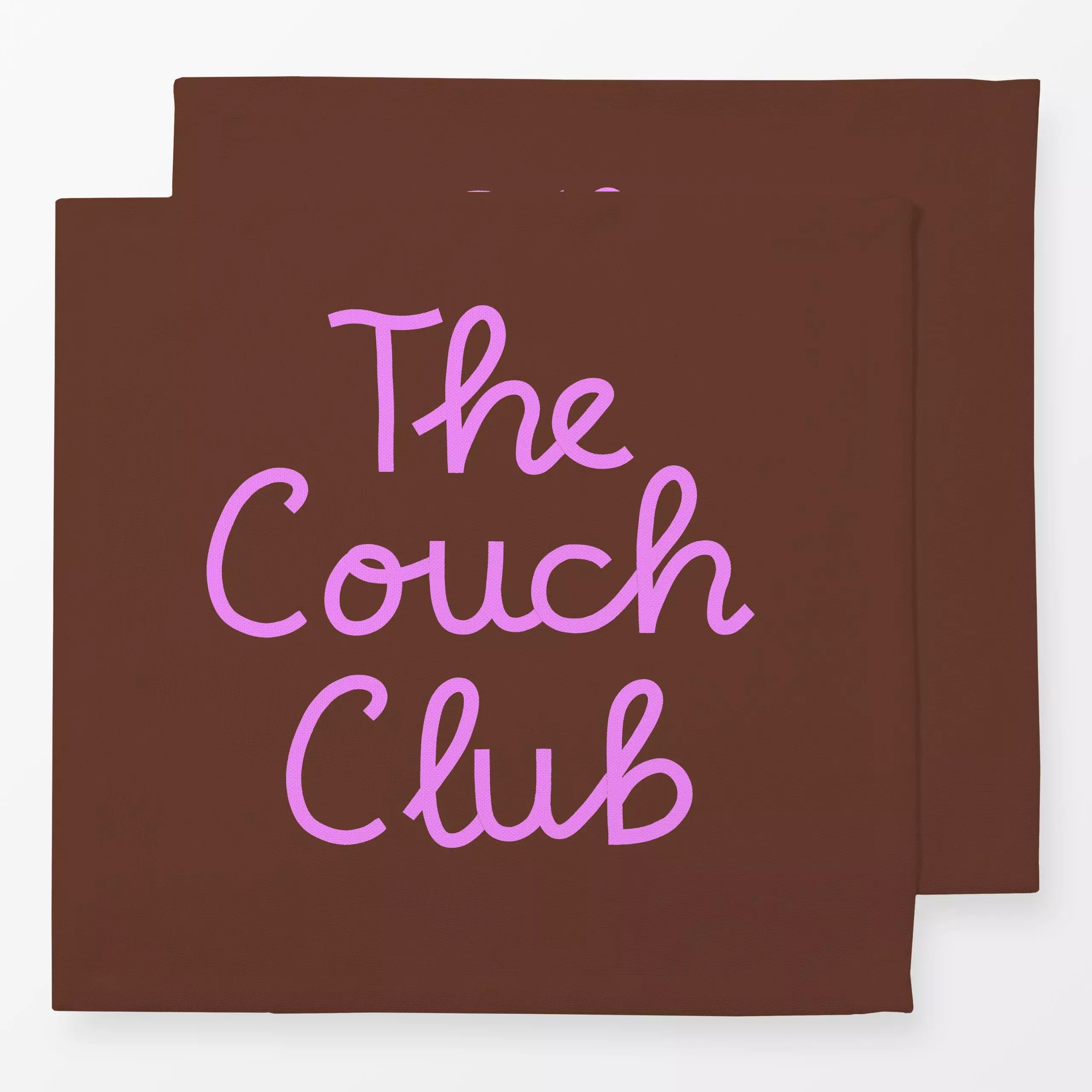 Servietten The Couch Club braun - Liebe, Romantik & Pride, Sprüche & Schriftzüge - von „Studio Kesse"